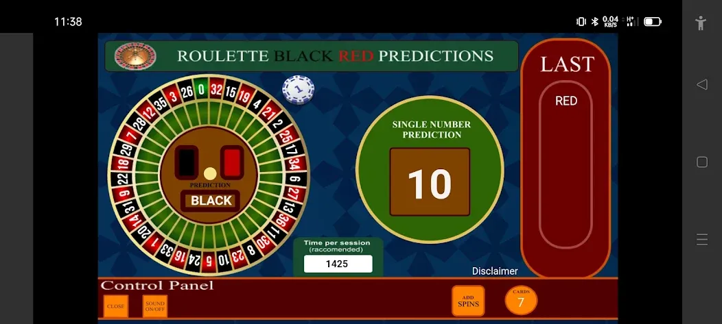 Скачать взломанную Roulette Black Red Calculator (Рулетка Черное Красное Калькулятор)  [МОД Бесконечные монеты] — последняя версия apk на Андроид screen 2