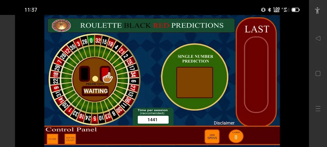 Скачать взломанную Roulette Black Red Calculator (Рулетка Черное Красное Калькулятор)  [МОД Бесконечные монеты] — последняя версия apk на Андроид screen 3