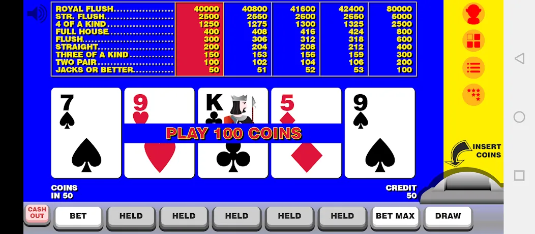 Скачать взлом Video Poker with Double Up  [МОД Menu] — стабильная версия apk на Андроид screen 1