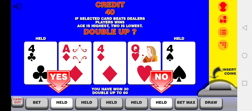 Скачать взлом Video Poker with Double Up  [МОД Menu] — стабильная версия apk на Андроид screen 2