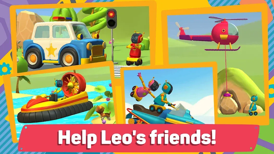 Скачать взломанную Leo 2: Puzzles & Cars for Kids  [МОД Меню] — полная версия apk на Андроид screen 2