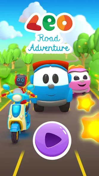 Взломанная Leo Runner: car games for kids  [МОД Mega Pack] — полная версия apk на Андроид screen 5