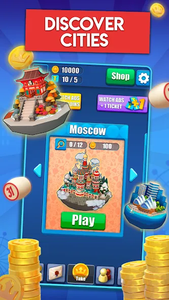 Скачать взломанную Russian Loto online  [МОД Все открыто] — стабильная версия apk на Андроид screen 3