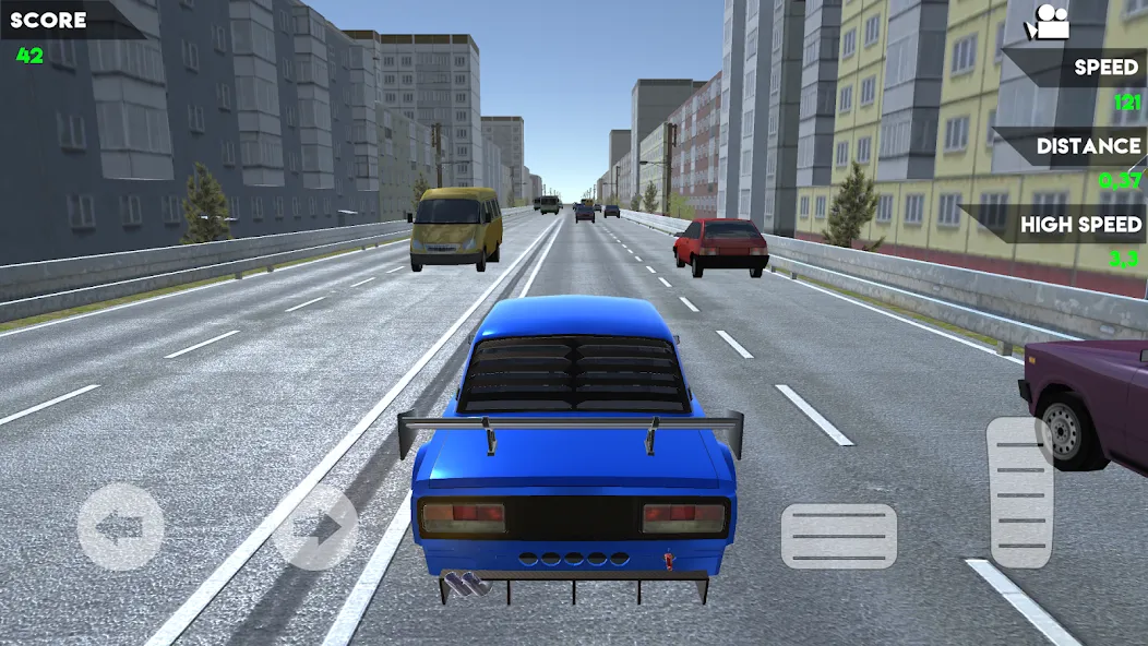 Взломанная Turbo VAZ: Traffic Racer  [МОД Бесконечные деньги] — полная версия apk на Андроид screen 3