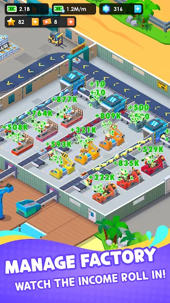 Скачать взломанную Seafood Inc — Tycoon, Idle (Айдл Сифуд Инк)  [МОД Unlocked] — стабильная версия apk на Андроид screen 4