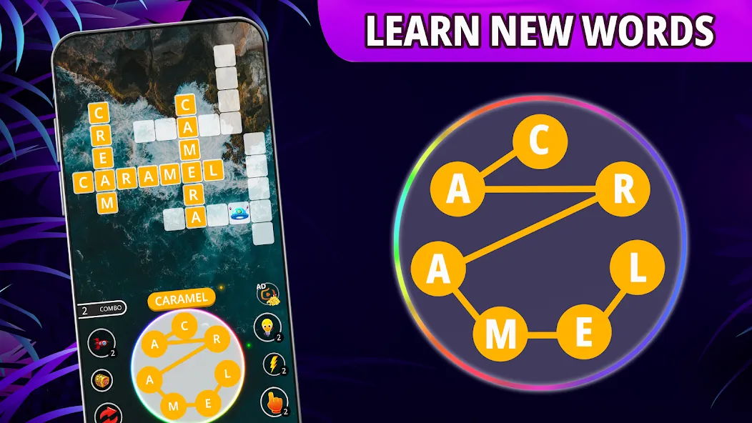 Скачать взломанную Word connect: word search game  [МОД Бесконечные деньги] — последняя версия apk на Андроид screen 5