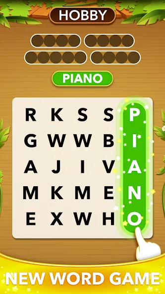 Взлом Word Heaps Search — Word Games (Ворд Хипс Срч)  [МОД Mega Pack] — полная версия apk на Андроид screen 1