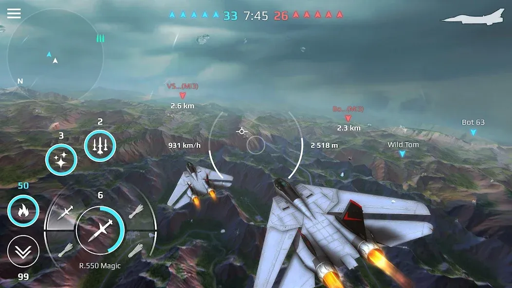 Скачать взломанную Sky Combat: War Planes Online (Скай Комбат)  [МОД Unlimited Money] — полная версия apk на Андроид screen 4