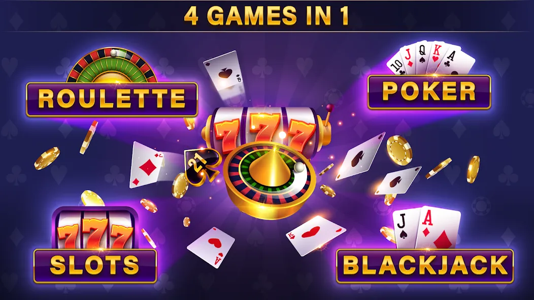 Скачать взломанную Casino All Star: Poker & Slots (Казино Олл Стар)  [МОД Unlocked] — полная версия apk на Андроид screen 1