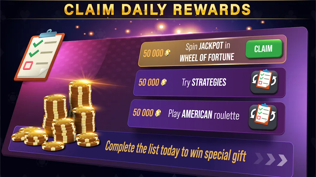 Скачать взломанную Roulette All Star: Casino Game (Рулетка Олл Стар)  [МОД Unlocked] — последняя версия apk на Андроид screen 4