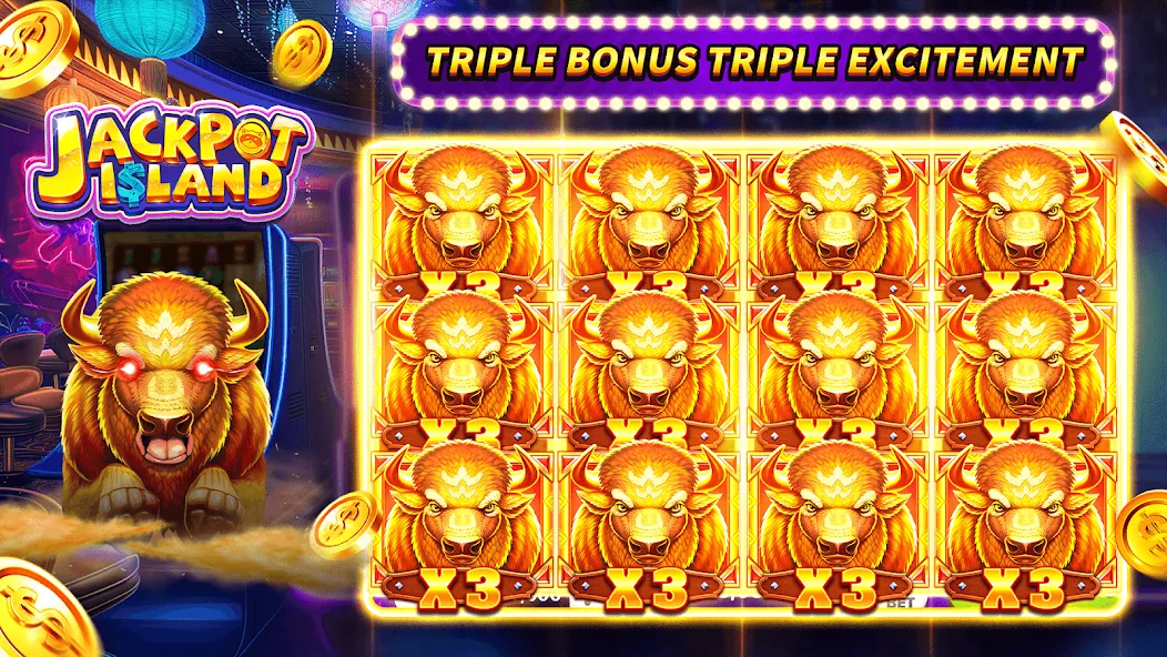 Взломанная Jackpot Island — Slots Machine (Джекпот Айленд)  [МОД Много денег] — последняя версия apk на Андроид screen 5