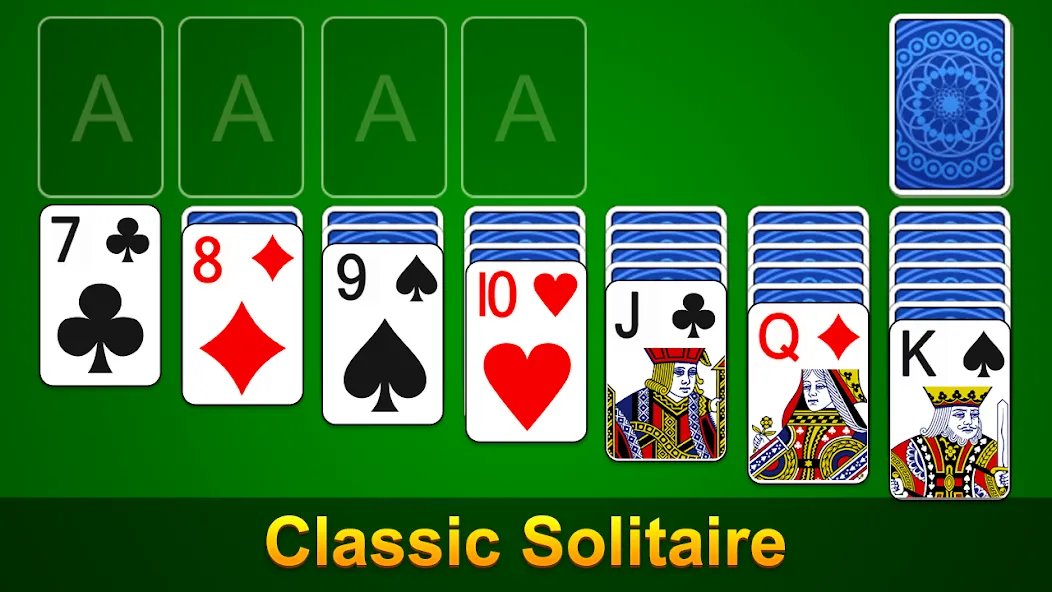 Скачать взломанную Solitaire — Classic Card Game (Солитер)  [МОД Menu] — стабильная версия apk на Андроид screen 1