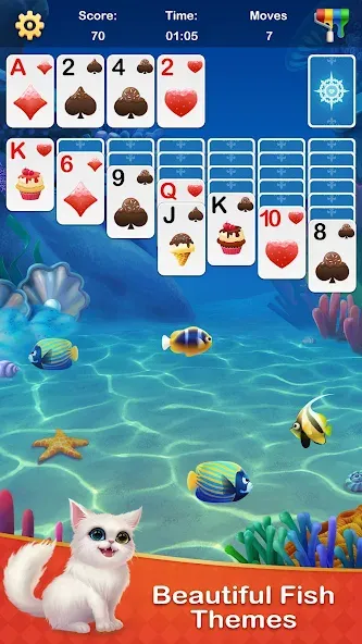 Взломанная Solitaire Jigsaw Puzzle (Солитер Пазл)  [МОД Много монет] — полная версия apk на Андроид screen 2