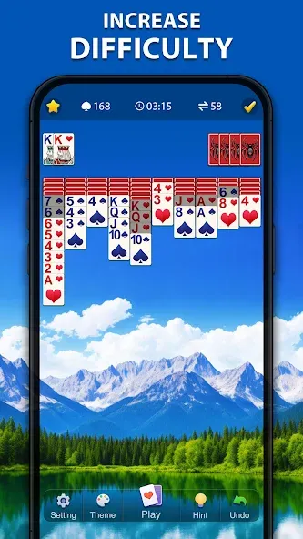 Скачать взлом Spider Solitaire Classic  [МОД Unlimited Money] — последняя версия apk на Андроид screen 3