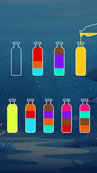 Скачать взломанную SortPuz™: Water Sort Puzzle (СортПаз)  [МОД Меню] — последняя версия apk на Андроид screen 3