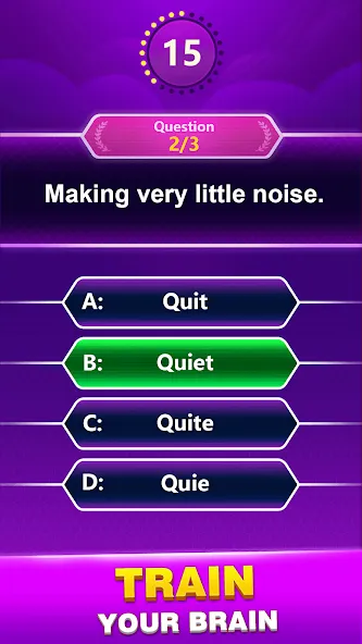 Взлом Spelling Quiz — Word Trivia (Спеллинг Квиз)  [МОД Mega Pack] — стабильная версия apk на Андроид screen 2