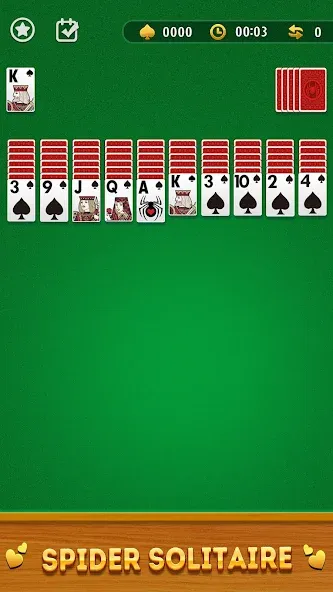 Взломанная Spider Solitaire Card Game  [МОД Много монет] — последняя версия apk на Андроид screen 1