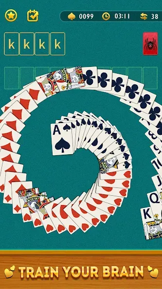 Взломанная Spider Solitaire Card Game  [МОД Много монет] — последняя версия apk на Андроид screen 5