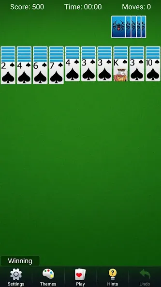 Взломанная Spider Solitaire — Card Games  [МОД Menu] — последняя версия apk на Андроид screen 4