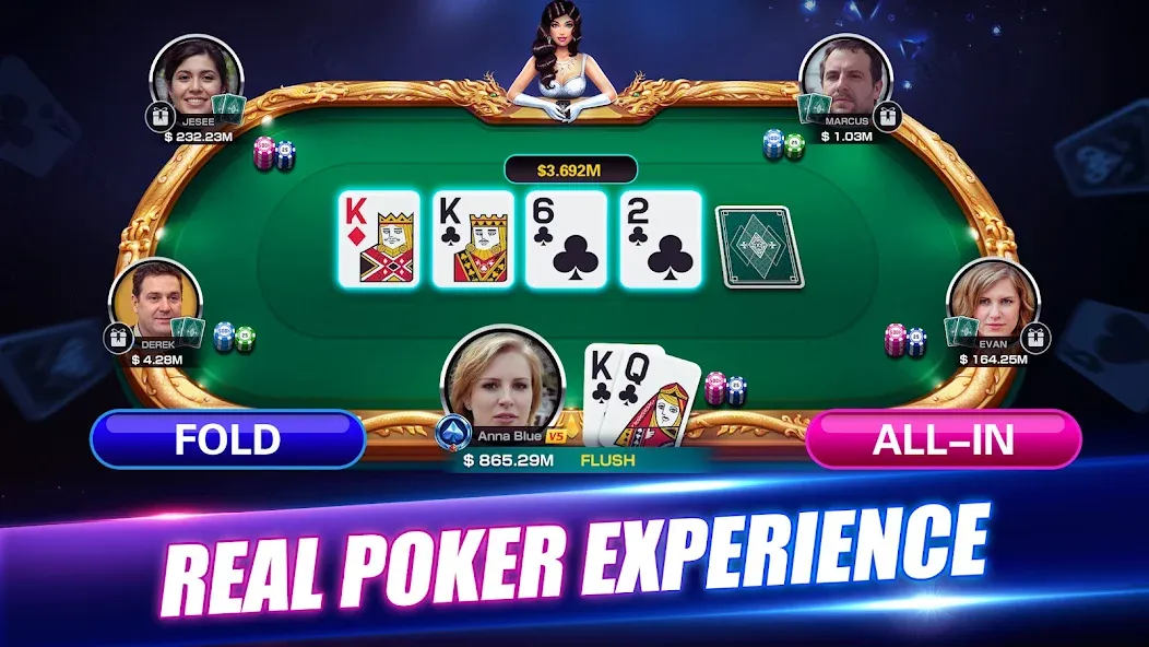 Взлом Winning Poker™ — Texas Holdem (Виннинг Покер)  [МОД Unlocked] — полная версия apk на Андроид screen 1