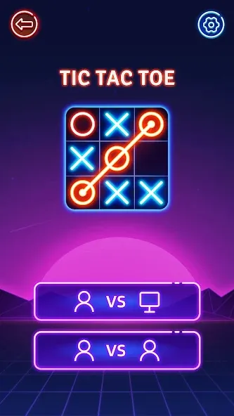 Скачать взломанную Tic Tac Toe 2 Player: XOXO  [МОД Бесконечные монеты] — стабильная версия apk на Андроид screen 3