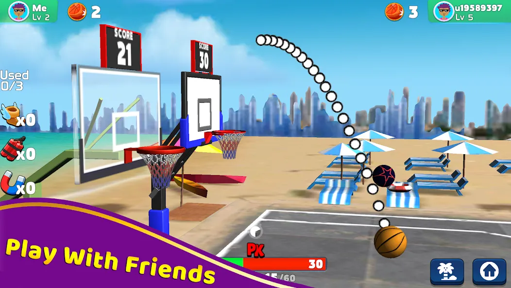 Скачать взлом Shoot Challenge Basketball (Шут Челлендж Баскетбол)  [МОД Меню] — полная версия apk на Андроид screen 5