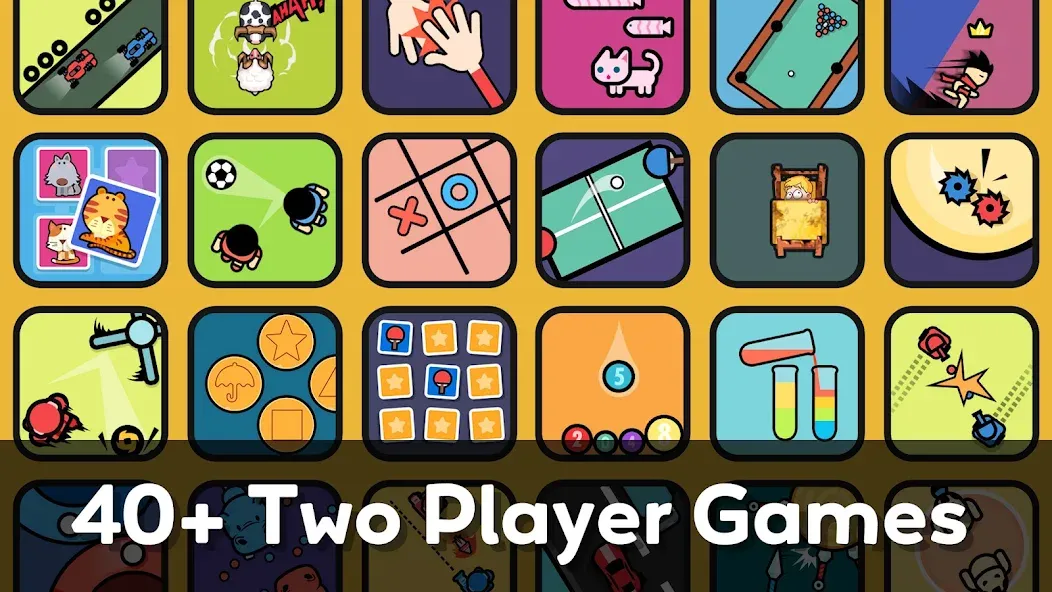 Взломанная Two Player Games: 2 Player Joy  [МОД Unlimited Money] — последняя версия apk на Андроид screen 1