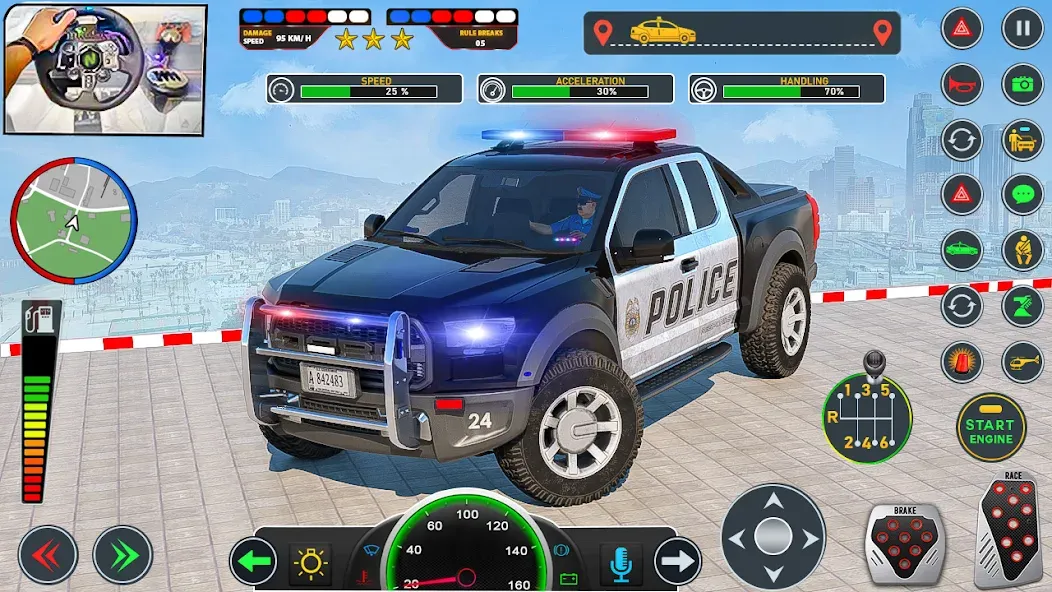 Взломанная Police Car Driving: Car Games (ЮС Полис Кар Транспорт Трак)  [МОД Mega Pack] — стабильная версия apk на Андроид screen 3