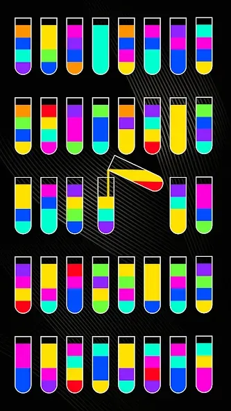 Скачать взломанную SortPuz 3D: Water Color Sort (СортПаз 3Д)  [МОД Mega Pack] — последняя версия apk на Андроид screen 1