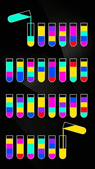 Скачать взломанную SortPuz 3D: Water Color Sort (СортПаз 3Д)  [МОД Mega Pack] — последняя версия apk на Андроид screen 3