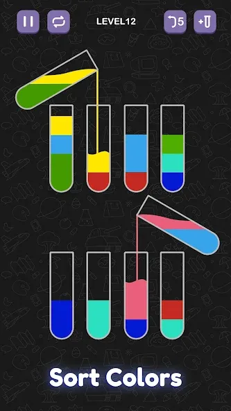 Взломанная Water Sort Puzzle — Sort Color  [МОД Много денег] — последняя версия apk на Андроид screen 3