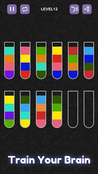 Взломанная Water Sort Puzzle — Sort Color  [МОД Много денег] — последняя версия apk на Андроид screen 4