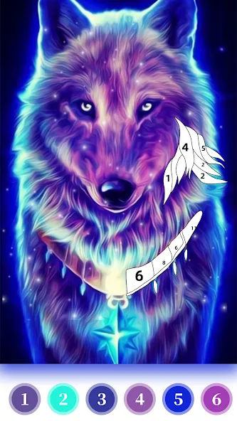 Взлом Wolf Coloring Book Color Game (Вульф Колоринг Бук Колор Гейм)  [МОД Mega Pack] — стабильная версия apk на Андроид screen 1