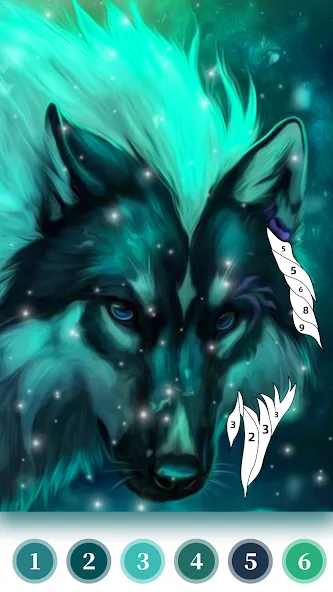 Взлом Wolf Coloring Book Color Game (Вульф Колоринг Бук Колор Гейм)  [МОД Mega Pack] — стабильная версия apk на Андроид screen 3