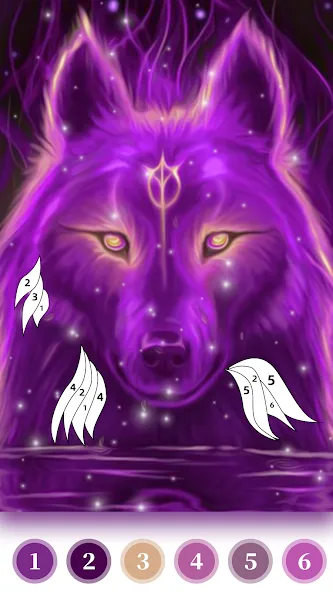 Взлом Wolf Coloring Book Color Game (Вульф Колоринг Бук Колор Гейм)  [МОД Mega Pack] — стабильная версия apk на Андроид screen 4