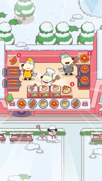 Скачать взлом Wolfoo Snack Bar, Restaurant  [МОД Много денег] — полная версия apk на Андроид screen 3