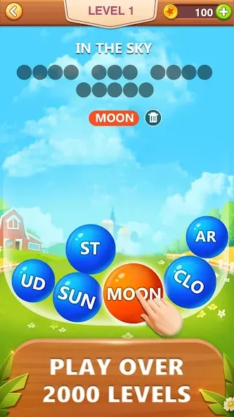 Скачать взлом Word Bubble Puzzle — Word Game  [МОД Много монет] — стабильная версия apk на Андроид screen 1