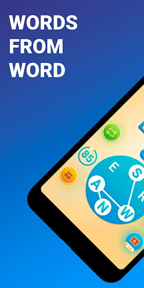 Скачать взломанную Words from word: Crosswords  [МОД Mega Pack] — последняя версия apk на Андроид screen 1