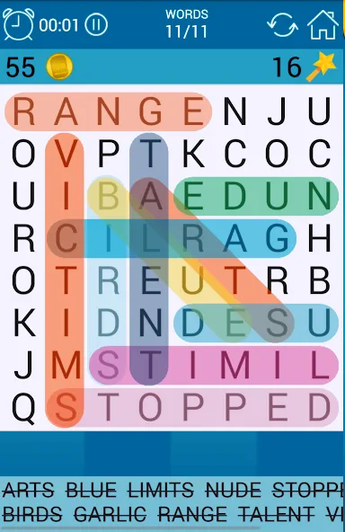 Взломанная Word Search  [МОД Unlocked] — последняя версия apk на Андроид screen 1